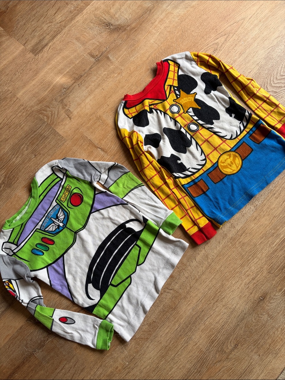 Disney Toy Story Buzz Lightyear & Woody Pajama Tops